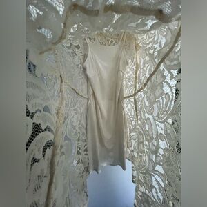 Free People Drop Waist Lace Dress XS